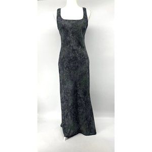 Gray and Purple Floral Maxi Dress Size 7/8